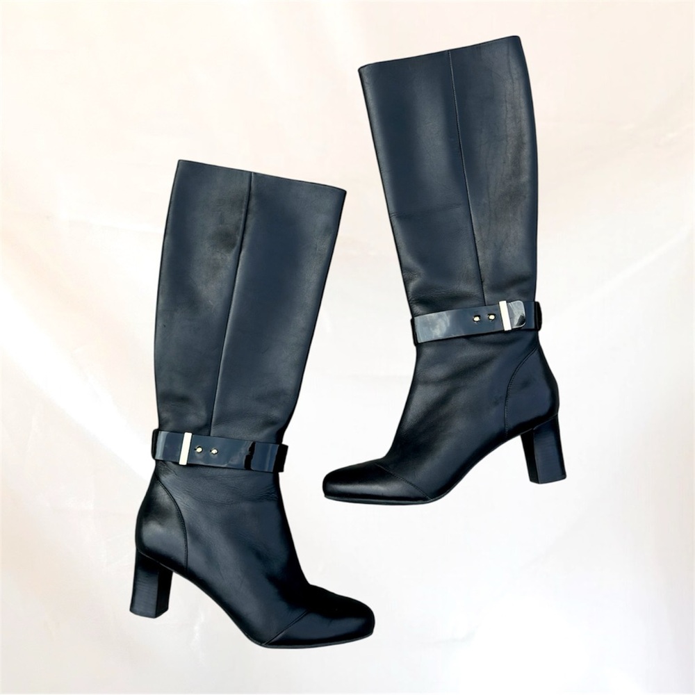 Chic Black Heeled Boots for Women